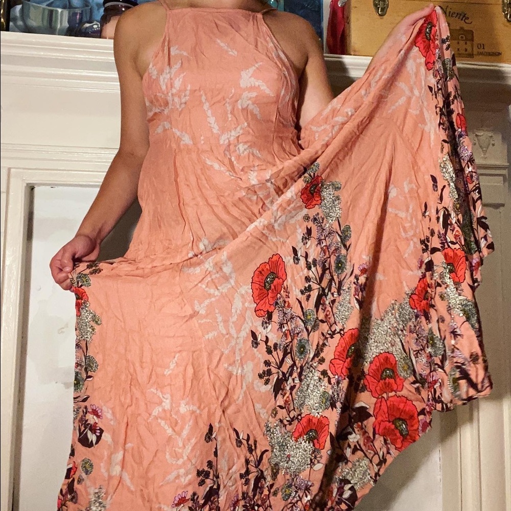 Free People floral maxi dress